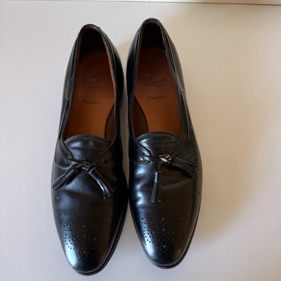 Allen Edmonds  Black Leather Tassel Loafer Dress Shoes Size 11.5 B Slip On